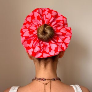 Chouchou XL motifs cœur