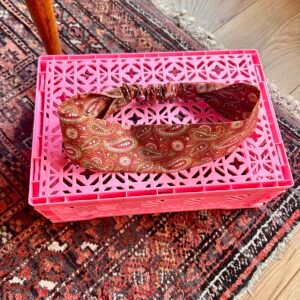 Bandeau cheveux fait main à motif paisley style rétro et bohème