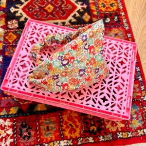 Bandeau Large à Motif Fleuri Liberty — Fait Main