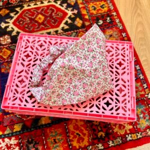 Bandeau Cheveux en Tissu Liberty Rose – Création Artisanale