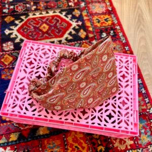 Bandeau Large à Motif Cachemire — Fait Main